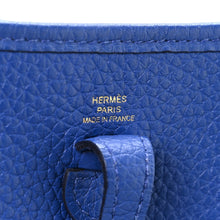Load image into Gallery viewer, Taurillon Clemence Maxi Quadrille Evelyne TPM Royal Bleu Bleu Bill Biscuit Rouge H