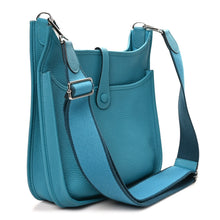 Load image into Gallery viewer, Taurillon Clemence Evelyne III PM Turquoise Colvert