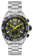 Load image into Gallery viewer, Tag Heuer Formula 1 Chronograph Grey Dial Silver Steel Strap Watch for Men - CAZ101AG.BA0842