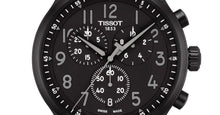 Load image into Gallery viewer, Tissot Chrono XL Vintage Black Dial Black Leather Strap Watch For Men - T116.617.36.052.00