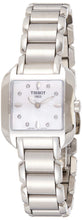 Load image into Gallery viewer, Tissot T Wave Diamonds Mother of Pearl Dial Silver Steel Strap Watch for Women - T02.1.285.74