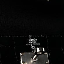 Load image into Gallery viewer, Shiny Alligator Kelly Wallet To Go Black