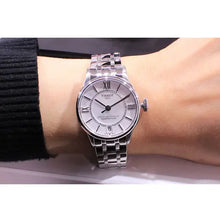 Load image into Gallery viewer, Tissot Chemin Des Tourelles Powermatic 80 Lady Silver Dial Silver Steel Strap Watch For Women - T099.207.11.118.00