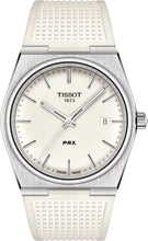 Load image into Gallery viewer, Tissot PRX 40 White Dial White Rubber Strap Watch For Men -  T137.410.17.011.00