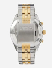 Load image into Gallery viewer, Seiko Sport Chronograph Black Dial Two Tone Steel Strap Watch for Men - SSB430P1