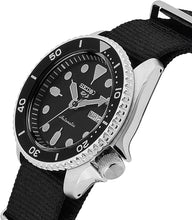 Load image into Gallery viewer, Seiko 5 Sports SKX Automatic Black Dial Black NATO Strap Watch For Men - SRPD55K3