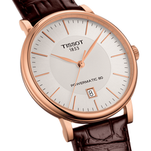 Load image into Gallery viewer, Tissot T Classic Carson Premium White Dial Brown Leather Strap Watch for Women - T122.207.36.031.00