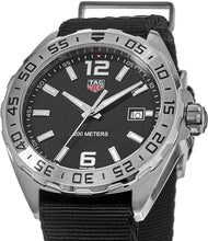 Load image into Gallery viewer, Tag Heuer Formula 1 Quartz Black Dial Black NATO Strap Watch for Men - WAZ1015.FC8198