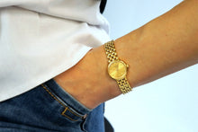 Load image into Gallery viewer, Tissot Lovely Gold Dial Gold Steel Strap Watch For Women - T058.009.33.021.00