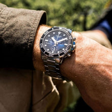 Load image into Gallery viewer, Tissot Seastar 1000 Chronograph Driver Blue Dial Silver Steel Strap Watch For Men - T120.417.11.041.01