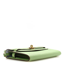 Load image into Gallery viewer, Epsom Verso Kelly Wallet To Go  Vert Criquet Bleu Brume