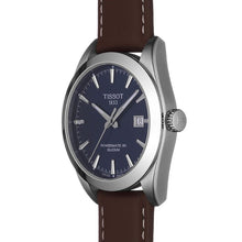 Load image into Gallery viewer, Tissot Gentlemen Powermatic 80 Silicium Blue Dial Brown Leather Strap Watch For Men - T127.407.16.041.00
