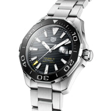 Load image into Gallery viewer, Tag Heuer Aquaracer Black Dial Silver Steel Strap Strap Watch for Men - WAY201A.BA0927