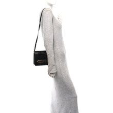 Load image into Gallery viewer, Shiny Alligator Mini Sac Roulis Black