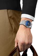 Load image into Gallery viewer, Tissot Powermatic 80 Automatic Gradient Blue Dial Silver Steel Strap Watch for Men - T137.407.11.051.01