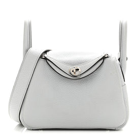 Taurillon Clemence Mini Lindy 20 Bleu Pale