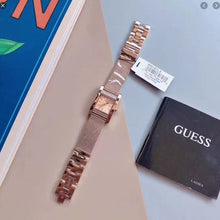 Load image into Gallery viewer, Guess Nouveau Diamonds Rose Gold Dial Rose Gold Mesh Bracelet Watch for Women - W0127L3