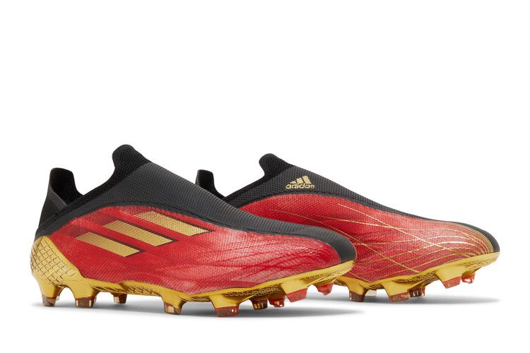 adidas X Speedflow+ FG Vivid Red Gold Metallic