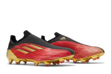 Load image into Gallery viewer, adidas X Speedflow+ FG Vivid Red Gold Metallic