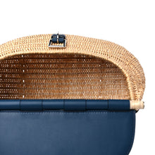 Load image into Gallery viewer, Swift Wicker Picnic Fishing Bag Bleu de Prusse