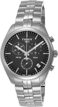Load image into Gallery viewer, Tissot T Classic PR 100 Chronograph Black Dial Silver Steel Strap Watch for Men - T101.417.11.051.00