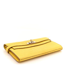 Load image into Gallery viewer, Matte Alligator Kelly Longue Wallet Mimosa