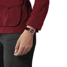 Load image into Gallery viewer, Tissot Carson Premium Lady Maroon Dial Maroon Leather Strap Watch For Women - T122.210.16.373.00