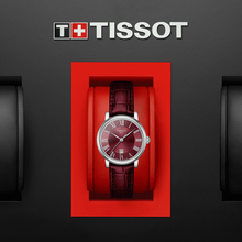 Load image into Gallery viewer, Tissot Carson Premium Lady Maroon Dial Maroon Leather Strap Watch For Women - T122.210.16.373.00