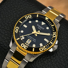 Load image into Gallery viewer, Tissot Seastar 1000 Black Dial Two Tone Steel Strap Watch for Women - T120.210.22.051.00