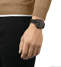 Load image into Gallery viewer, Tissot Chrono XL Vintage Chronograph Black Dial Black Leather Strap Watch For Men - T116.617.36.052.02