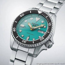 Load image into Gallery viewer, Seiko 5 Sports SKX Midi Automatic Teal Dial Silver Steel Strap Watch For Men - SRPK33K1