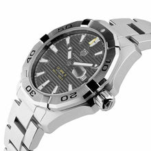 Load image into Gallery viewer, Tag Heuer Aquaracer Automatic Black Dial Silver Steel Strap Watch for Men - WAY2010.BA0927
