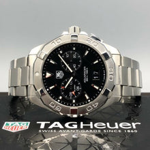 Load image into Gallery viewer, Tag Heuer Aquaracer Quartz Black Dial Silver Steel Strap Watch for Men - WAY111Z.BA0928