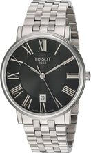 Load image into Gallery viewer, Tissot Carson Premium Black Dial Silver Steel Strap Watch For Men - T122.410.11.053.00