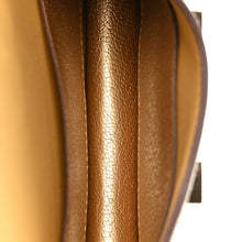 Load image into Gallery viewer, Metallic Chevre Chamkilight Constance Slim Wallet Dore
