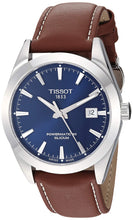 Load image into Gallery viewer, Tissot Gentlemen Powermatic 80 Silicium Blue Dial Brown Leather Strap Watch For Men - T127.407.16.041.00