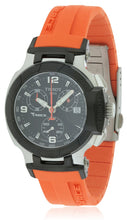 Load image into Gallery viewer, Tissot T Race Chronograph Black Dial Orange Rubber Strap Watch for Women - T048.217.27.057.00