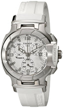 Load image into Gallery viewer, Tissot T Race Lady Chronograph White Dial White Rubber Strap Watch for Women - T048.217.17.017.00