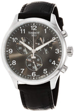 Load image into Gallery viewer, Tissot Chrono XL Classic Black Dial Black Leather Strap Watch For Men - T116.617.16.057.00