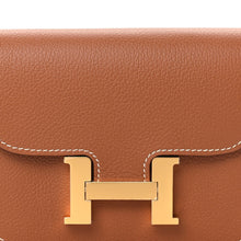 Load image into Gallery viewer, Evercolor Bi-Color Constance Slim Wallet Gold Lime