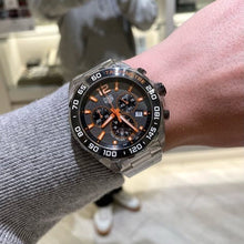 Load image into Gallery viewer, Tag Heuer Formula 1 Chronograph Ceramic Black Dial Silver Steel Strap Watch for Men - CAZ101AH.BA0842