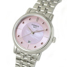 Load image into Gallery viewer, Tissot Carson Premium Lady Mother of Pearl Pink Dial Silver Steel Strap Watch For Women - T122.210.11.159.00