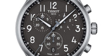 Load image into Gallery viewer, Tissot Chrono XL Vintage Quartz Black Dial Black Leather Strap Watch For Men - T116.617.16.062.00