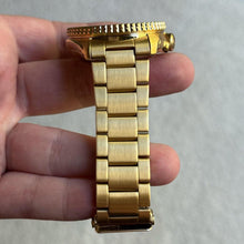 Load image into Gallery viewer, Seiko 5 Sports Automatic Black Dial Gold Steel Strap Watch For Men - SRPK18