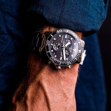 Load image into Gallery viewer, Tissot Seastar 1000 Chronograph Black Dial Silver Steel Strap Watch For Men - T120.417.11.051.00