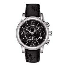 Load image into Gallery viewer, Tissot Dressport Chronograph Black Dial Black Leather Strap Watch for Women - T050.217.17.057.00