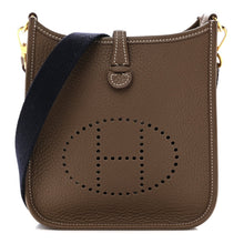 Load image into Gallery viewer, Taurillon Clemence Amazone Evelyne TPM Etoupe Bleu Indigo