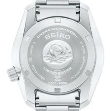 Load image into Gallery viewer, Seiko Prospex Limited Edition Automatic GMT Glacier Blue Dial Silver Steel Strap Watch For Men - SPB385J1