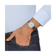 Load image into Gallery viewer, Tissot T Classic Dream White Dial Brown Leather Strap Watch for Men - T033.410.16.013.01