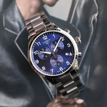 Load image into Gallery viewer, Tissot T Sport Chrono XL Classic Blue Dial Silver Steel Strap Watch For Men - T116.617.11.047.01